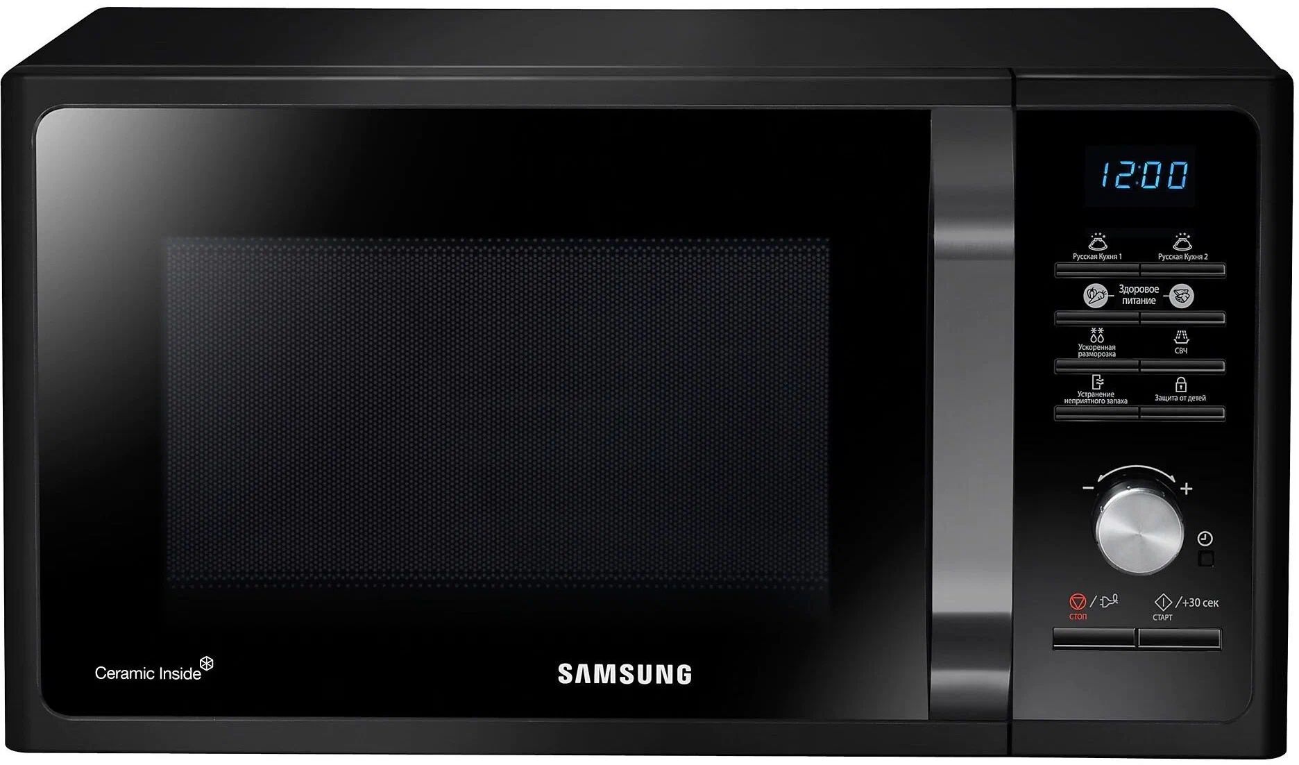 Микроволновая Печь Samsung MS23F302TAK/BW 23л. 800Вт черный MS23F302TAK/BW - фото 1