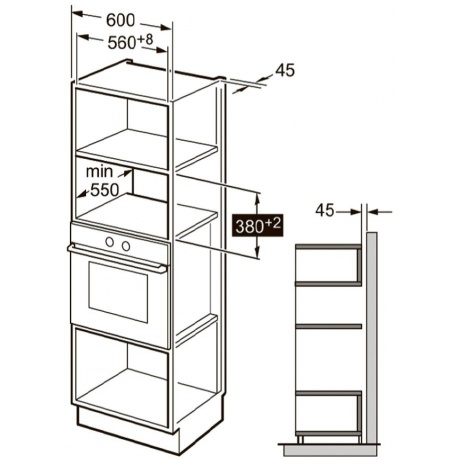 Встраиваемая микроволновая печь Kuppersberg HMW 650 BL - фото 10