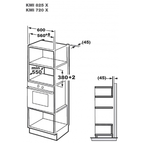 Встраиваемая микроволновая печь Korting KMI 825 XN - фото 4