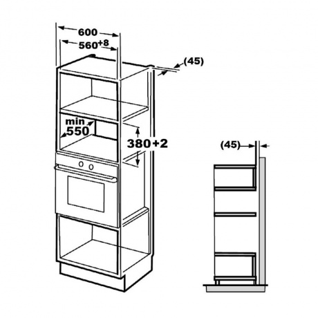 Встраиваемая микроволновая печь Korting KMI 825 XN - фото 5