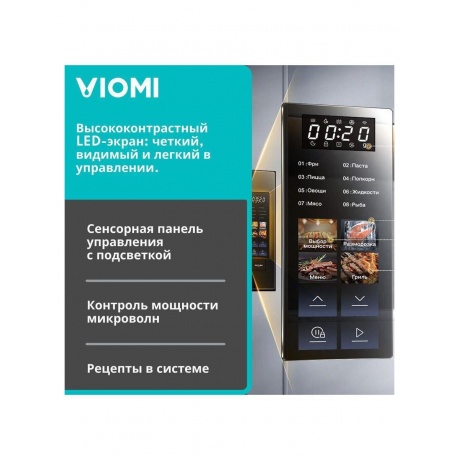 Встраиваемая микроволновая печь Viomi Smart BI MWO VBMO01 - фото 5