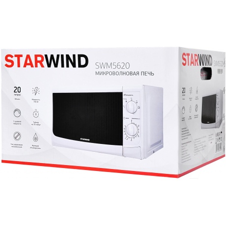 Микроволновая печь Starwind SWM5620 20л. 700Вт белая - фото 11
