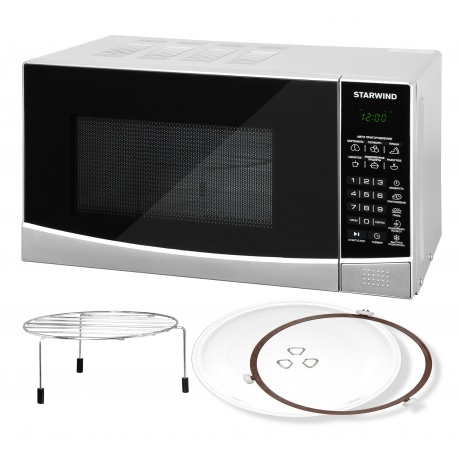 Микроволновая печь Starwind SMW3120 20л. 700Вт серебристый/черная - фото 2