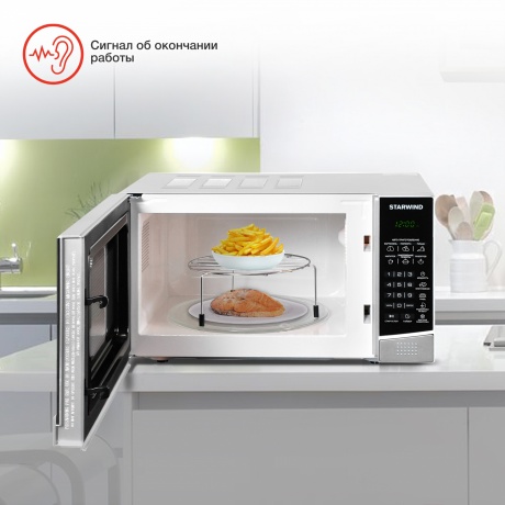 Микроволновая печь Starwind SMW3120 20л. 700Вт серебристый/черная - фото 13