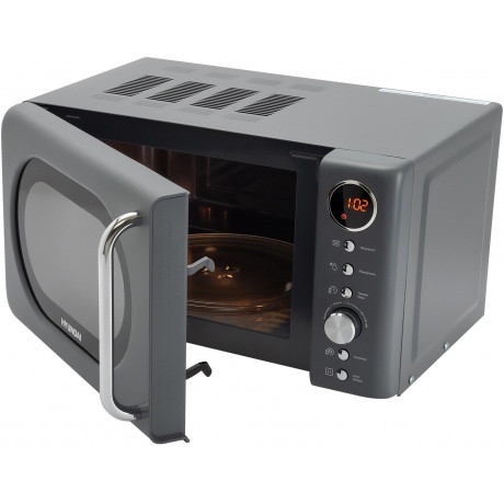 Микроволновая Печь Hyundai HYM-D3036 20л. 700Вт серый/серебристый - фото 8