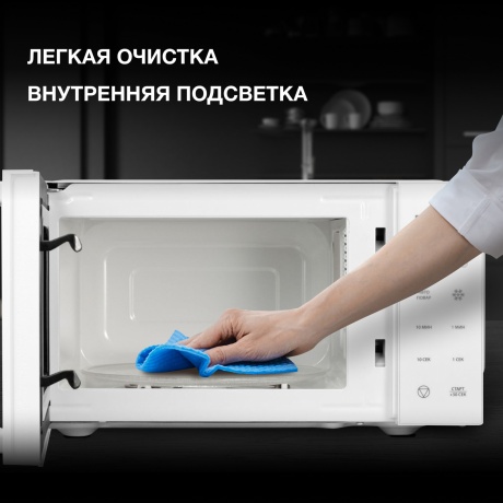 Микроволновая печь Hyundai HYM-D3029 20л. 700Вт белая/черная - фото 13