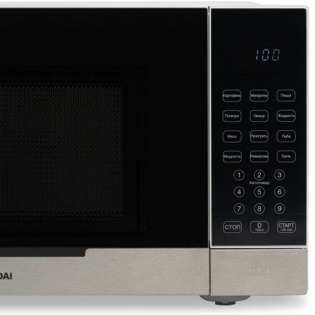 Микроволновая печь Hyundai HYM-D2075 23л. 800Вт белая/черная - фото 6