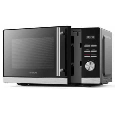 Микроволновая печь Hyundai HYM-D3005 20л. 700Вт черная/стальной - фото 2