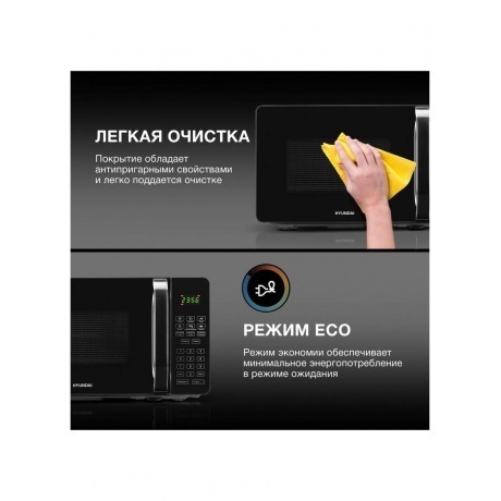 Микроволновая печь Hyundai HYM-D2076 20л. 700Вт черная - фото 12
