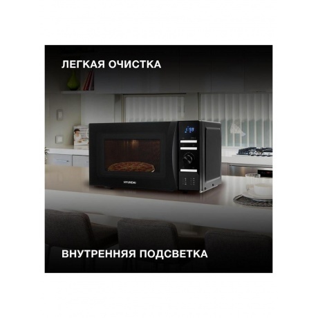 Микроволновая печь Hyundai HYM-D3031 20л. 700Вт черная - фото 18