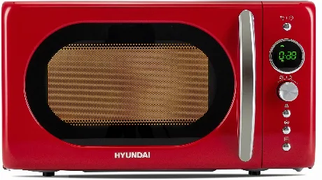 Микроволновая Печь Hyundai HYM-D3037 20л. 700Вт красный/серебрис...
