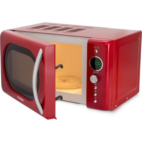 Микроволновая печь Hyundai HYM-D3037 20л. 700Вт красный/серебристый - фото 15