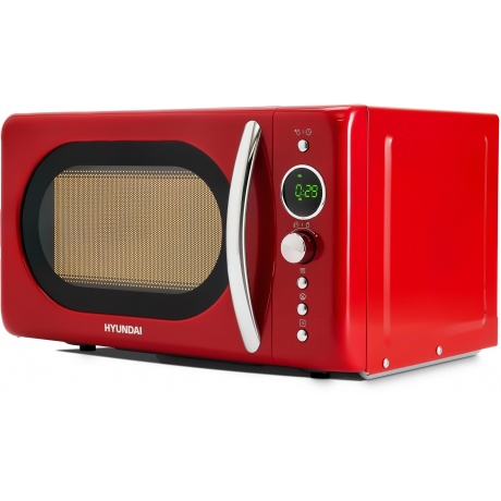 Микроволновая Печь Hyundai HYM-D3037 20л. 700Вт красный/серебристый - фото 3