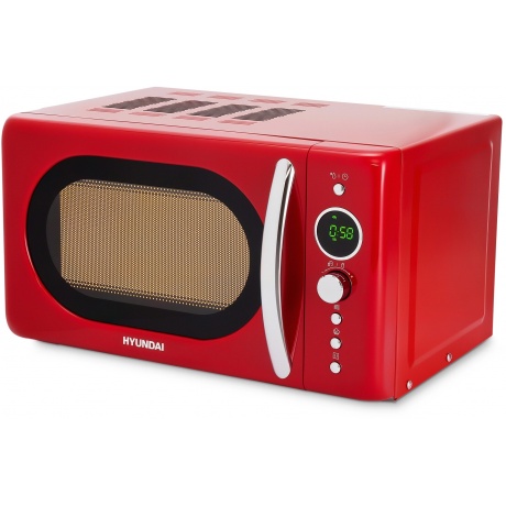 Микроволновая Печь Hyundai HYM-D3037 20л. 700Вт красный/серебристый - фото 5
