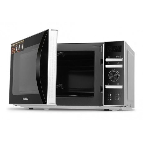 Микроволновая Печь Hyundai HYM-D3026 20л. 700Вт серебристый - фото 5