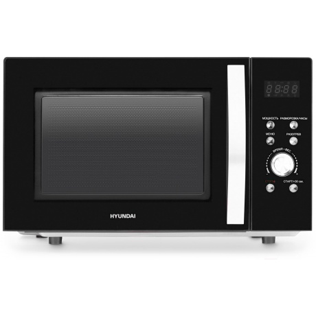 

Микроволновая печь Hyundai HYM-D2078 23л. 800Вт черная/серебристый, Черный