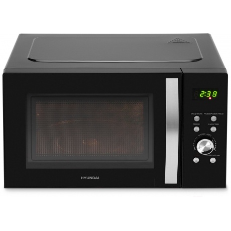 Микроволновая печь Hyundai HYM-D2078 23л. 800Вт черная/серебристый - фото 4