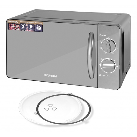 Микроволновая печь Hyundai HYM-M2007 20л. 700Вт черная/хром - фото 6