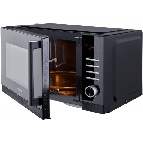 Микроволновая печь Hyundai HYM-D3013 25л. 800Вт черная - фото 4