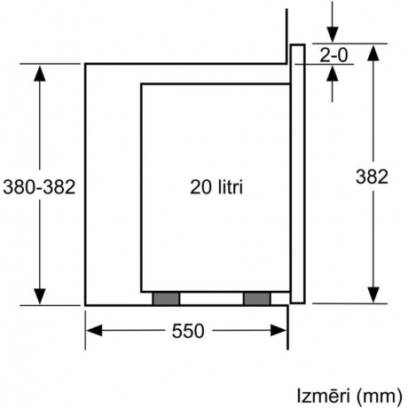 Встраиваемая микроволновая печь Bosch BFL520MB0 20л. 800Вт черная - фото 6