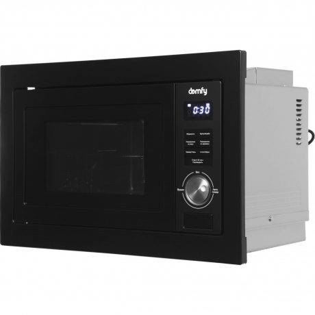 Встраиваемая микроволновая печь Domfy DM2540BW BG 25л. 900Вт, черная - фото 3