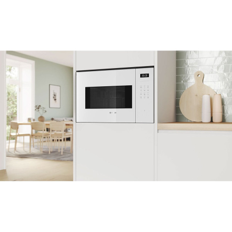 Встраиваемая микроволновая печь Bosch BEL554MW2 25л. 900Вт, белая - фото 6