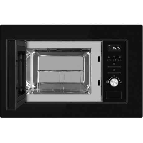 Встраиваемая микроволновая печь Weissgauff BMWO-206 20л. 800Вт, черная - фото 2