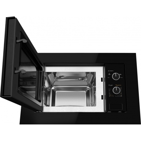 Встраиваемая микроволновая печь Weissgauff BMWO-206 20л. 800Вт, черная - фото 3