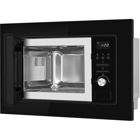 Встраиваемая микроволновая печь Weissgauff BMWO-206 20л. 800Вт, черная - фото 4
