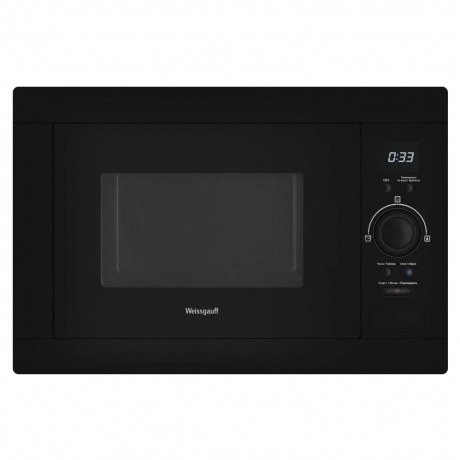 Встраиваемая микроволновая печь Weissgauff BMWO-256 25л., черная - фото 1