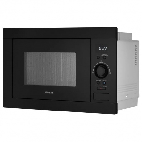Встраиваемая микроволновая печь Weissgauff BMWO-256 25л., черная - фото 3