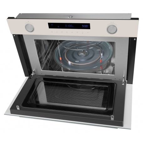 Встраиваемая микроволновая печь Maunfeld MBMO349GBG 34л. 900Вт бежевый - фото 3