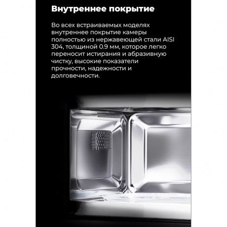 Встраиваемая микроволновая печь Maunfeld MBMO.20.1PGW 20л. 800Вт, белая - фото 15
