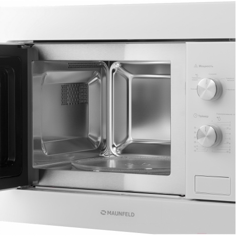 Встраиваемая микроволновая печь Maunfeld MBMO.20.1PGW 20л. 800Вт, белая - фото 8