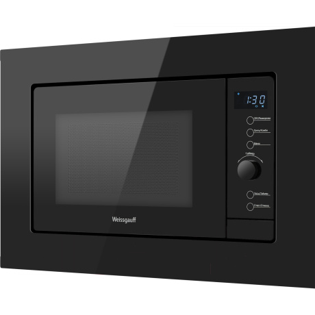 Встраиваемая микроволновая печь Weissgauff HMT-620 BG Grill 20л. 700Вт, черная - фото 3