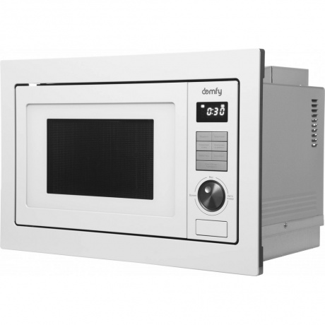 Встраиваемая микроволновая печь Domfy DM2540BW WG 25л. 900Вт, белая - фото 3