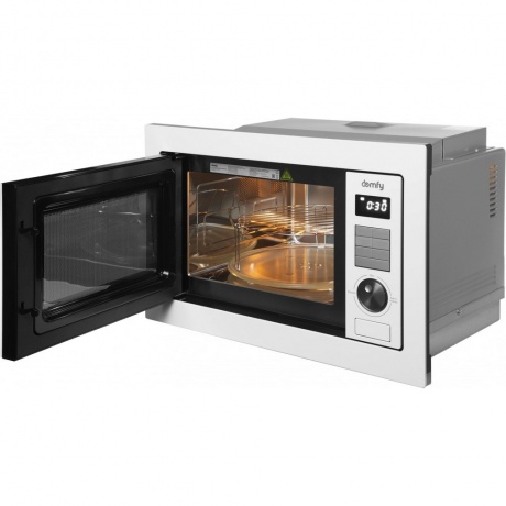 Встраиваемая микроволновая печь Domfy DM2540BW WG 25л. 900Вт, белая - фото 5