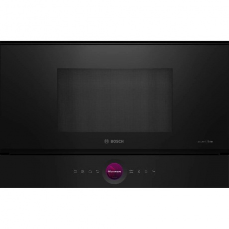 Встраиваемая микроволновая печь Bosch BFL9221B1 21л. 900Вт, черная - фото 1