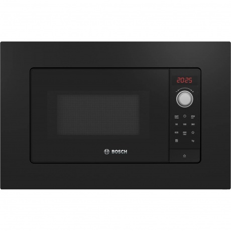 Встраиваемая микроволновая печь Bosch BFL623MB3 20л. 800Вт, черная - фото 1