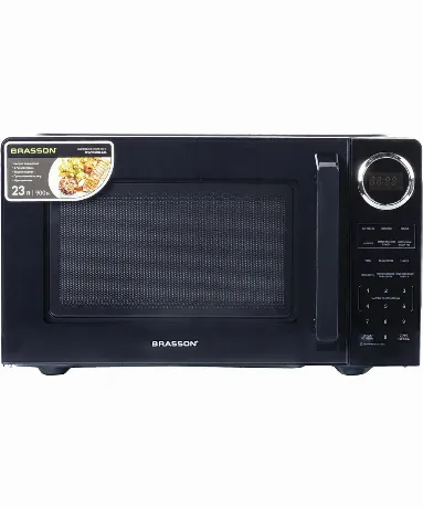 Микроволновая печь BRASSON MW2390D-6BL,900Вт,23л,6 программ, защ...
