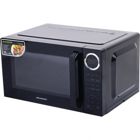 Микроволновая печь Brasson MW2390D-6BL 900Вт,23л, черная - фото 2