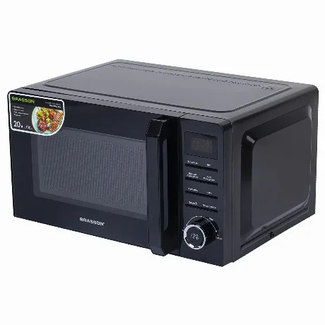 Микроволновая печь BRASSON MW2070D-8BL,700Вт,20л, 8 программ, ди...