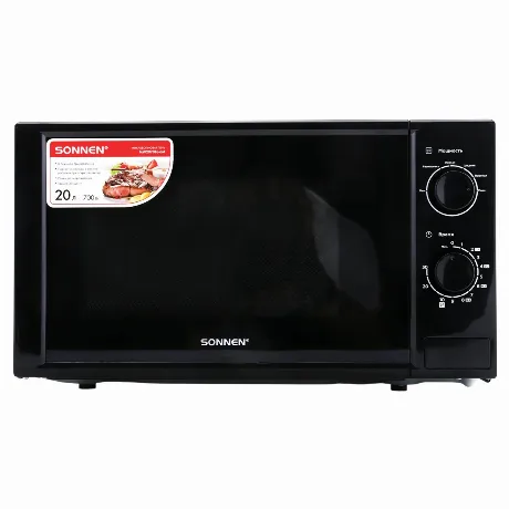 Микроволновая печь SONNEN MW2070BL-6M, 20л, 700Вт, таймер, механ...
