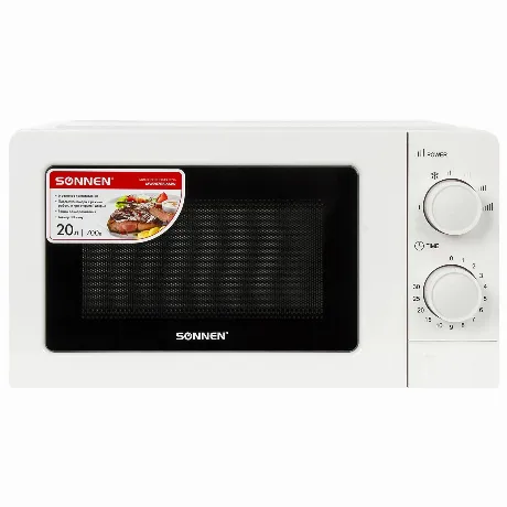 Микроволновая печь SONNEN MW2070BLCR-6MB, 20л, 700Вт, таймер, ме...