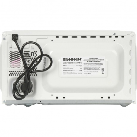 Микроволновая печь Sonnen MW2070BLCR-6MB, 20л, 700Вт, черная/хром - фото 9