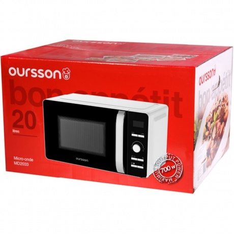 Микроволновая Печь Oursson MD2033/WH 20л. 700Вт белый/черный - фото 18