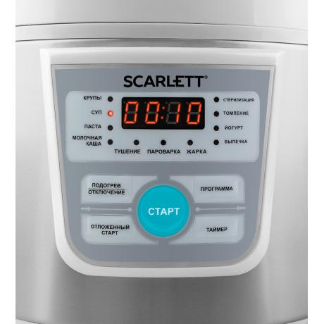 Мультиварка Scarlett SC-MC410S20 3л 500Вт серебристый/белый - фото 2