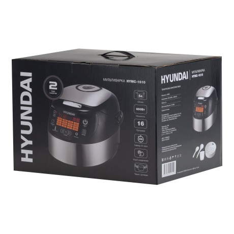 Мультиварка Hyundai HYMC-1610 серебристый/черный - фото 6