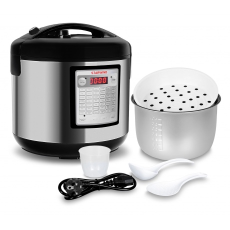 Мультиварка Starwind SMC4201 серебристый/черный - фото 4