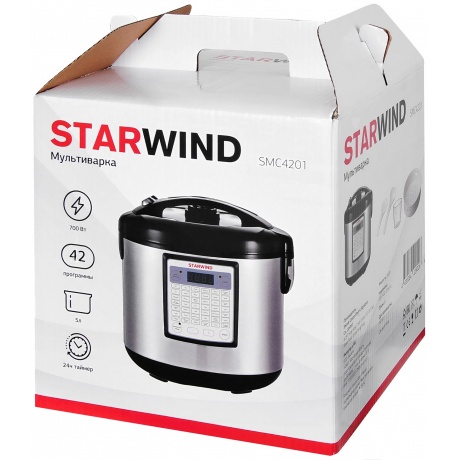 Мультиварка Starwind SMC4201 серебристый/черный - фото 8